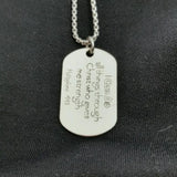 Sterling Silver Dog Tag